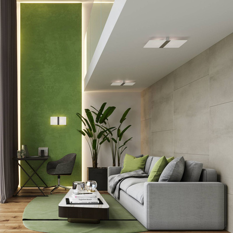 Plafonieră AZALIA + 4 becuri LED G9 3000K Warm 4.5W 510lm