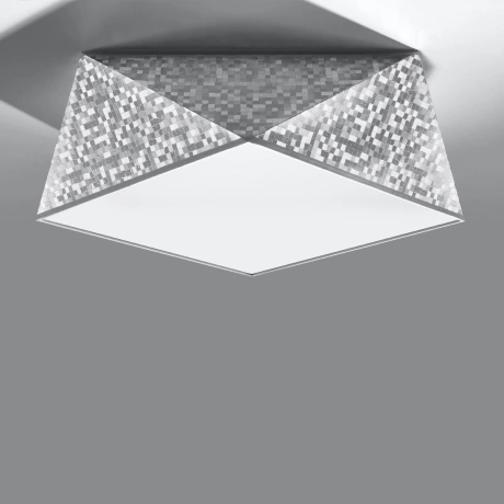 Plafonieră HEXA 35 argintiu