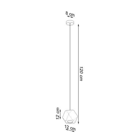 WOODY lampă suspendată din lemn natural + 1x GU-10 3000K cald 7W bec LED 620lm