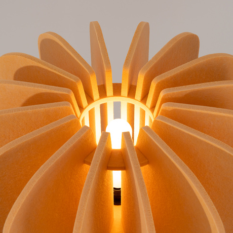 Lampă de podea MULA 45 galben