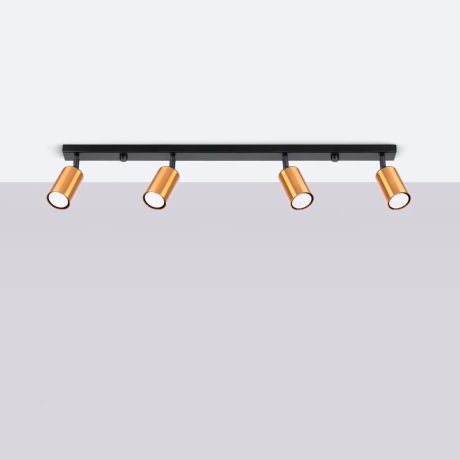 Plafonieră WINX 4L negru/cooper