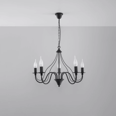 Candelabru MINERWA 5 negru