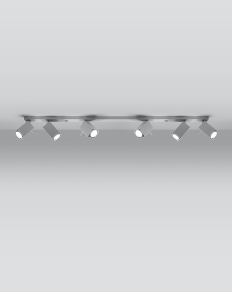 MERIDA lampă de plafon 6L alb + 6x bec LED GU-10 4000K rece 7W 630lm