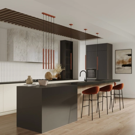 Lampă suspendată PASTELO 1 roșu ocru