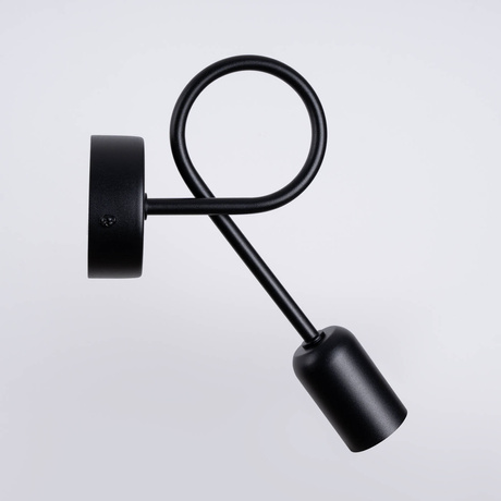 SUPEŁ lampă de perete negru + 1X bec LED E27 3000K 7W 760lm