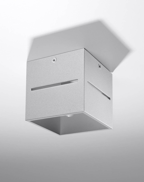 Plafonieră LOBO gri + 1x bec LED G9 4000K Cold 4.5W 530lm
