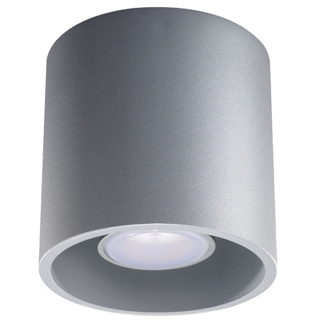 Plafonieră ORBIS 1 gri + 1x bec LED GU-10 3000K Warm 7W 620lm