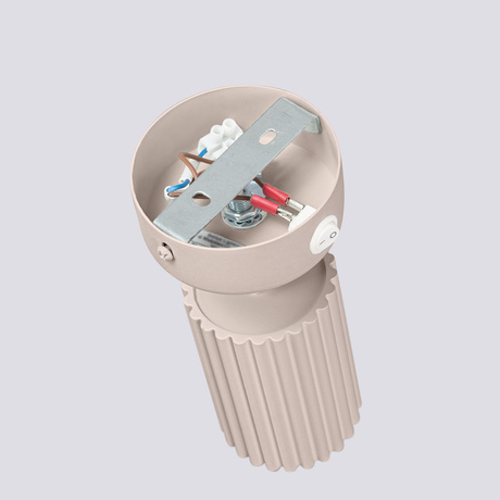 Lampă de perete KARBON taupe cu un comutator