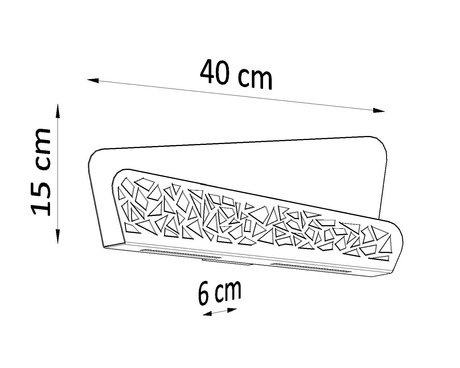 ALIZA lampă de perete alb + bec LED G9 4000K rece 4,5W 530lm