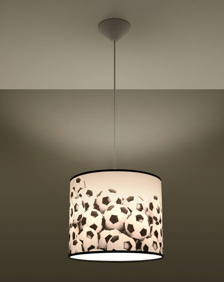 PALL B 30 lampă suspendată + 1x bec LED E27 4000K rece 7,5W 650lm