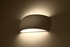 PONTIUS lampă de perete ceramică albă + 1x bec LED G9 3000K cald 4.5W 510lm
