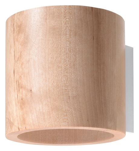 ORBIS lampă de perete lemn natural + 1x bec LED G9 3000K cald 4.5W 510lm