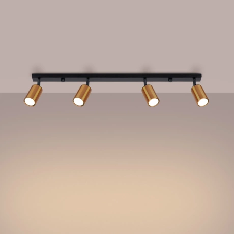 Plafonieră WINX 4L negru/cooper