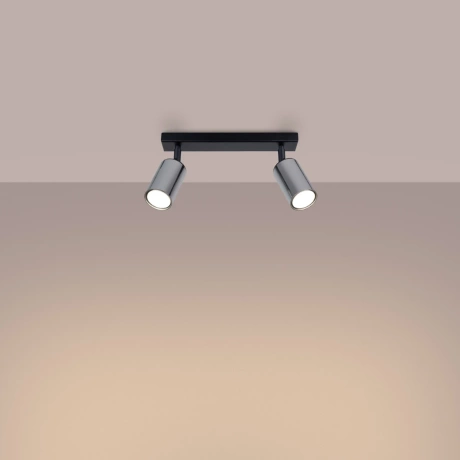 Plafonieră WINX 2 negru/cromo