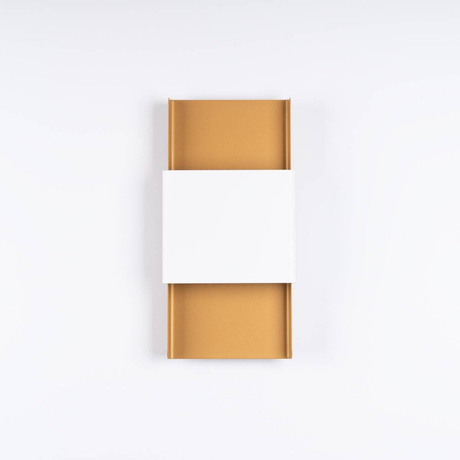 Lampă de perete DURLIN auriu/alb + 2x bec LED G9 3000K Warm 4.5W 450lm