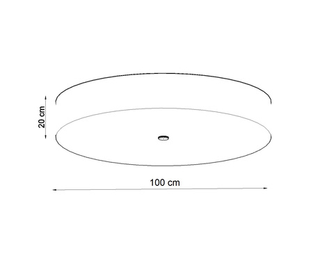 Plafonieră SKALA 100 alb + 6x bec LED E27 3000K cald 7.5W 620lm