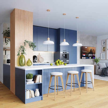 INDY lampă suspendată alb + 1x bec LED E27 4000K rece 7,5W 690lm