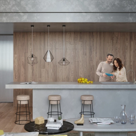 Lampă suspendată UMBERTO negru