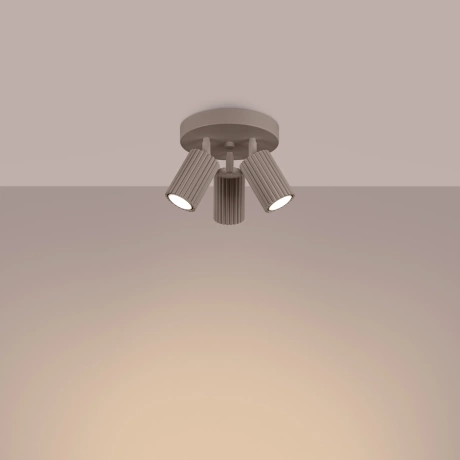 Plafonieră KARBON 3P taupe