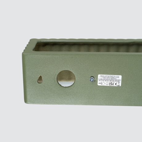 Lampă de perete ceramică RIGATA verde măsliniu