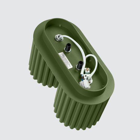 Plafonieră AURA 2 verde măslin GU10