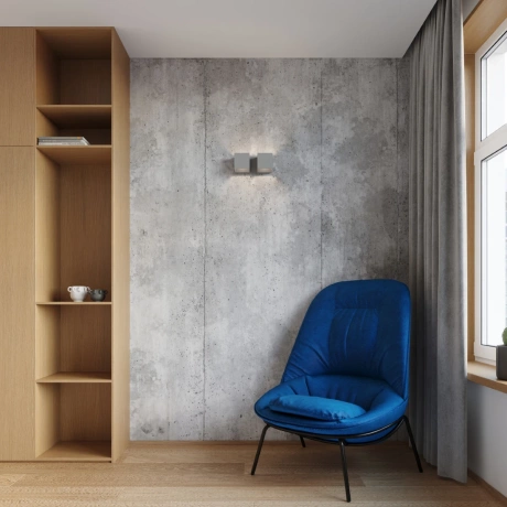 Lampă de perete QUAD 2 gri