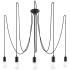 Candelabru EDISON 5 negru
