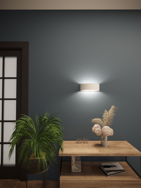 Aplică ceramică ATENA 30 alb + 1x bec LED E27 3000K cald 7.5W 620lm