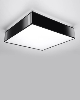 Plafonieră HORUS 55 BLACK + 4 becuri LED E27 3000K Warm 7.5W 620lm