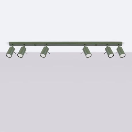 Plafonieră RING 6L verde măsliniu