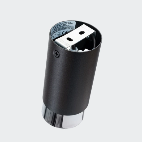 Plafonieră NERO 12,5 negru/chrom