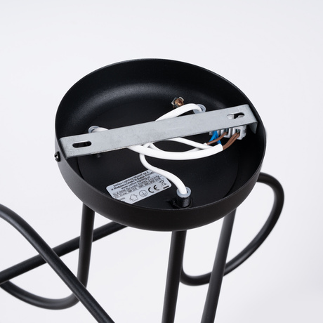 Candelabru SUPEŁ 3 negru = 3X bec LED E27 3000K 7W 760lm