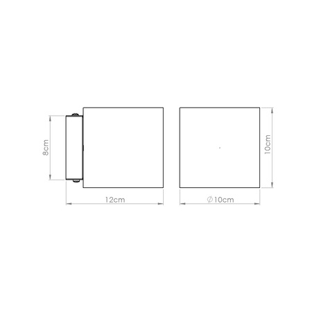 Lampă de perete ORBIS beton verde măsliniu