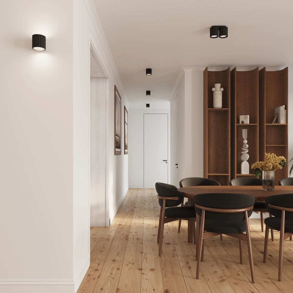 Lampă de perete AURA negru G9