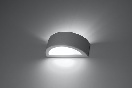 Aplică ceramică ATENA 20 alb + 1x bec LED E27 3000K cald 7.5W 620lm