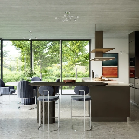 Candelabru LOOP 5 crom