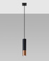 LOOPEZ 1 lampă suspendată negru / cupru + 1x GU-10 3000K cald 7W 620lm bec LED