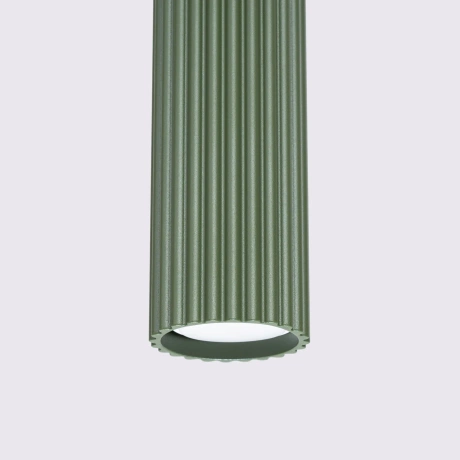 Lampă suspendată KARBON 3L verde măsliniu