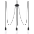 Candelabru EDISON 3 negru