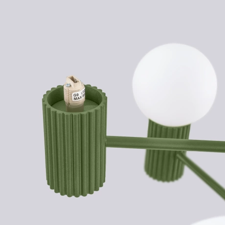 Candelabru HALO 6 verde măsliniu