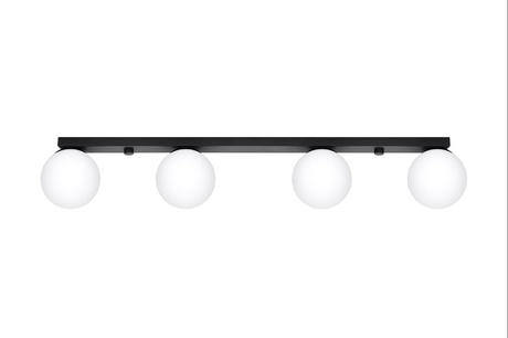 Plafonieră YOLI 4 negru + 4x bec LED G9 4000K Cold 4.5W 460lm