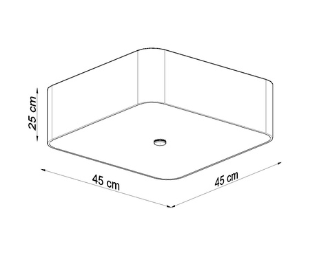 Plafonieră LOKKO 45 alb + 5x bec LED E27 4000K rece 7.5W 650lm