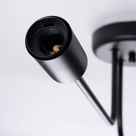 Candelabru VECTOR 4 negru + 4X bec LED E27 3000K 7W 760lm