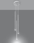 PASTELO 3P lampă suspendată albă + 3x bec LED G9 3000K Warm 4,5W 510lm