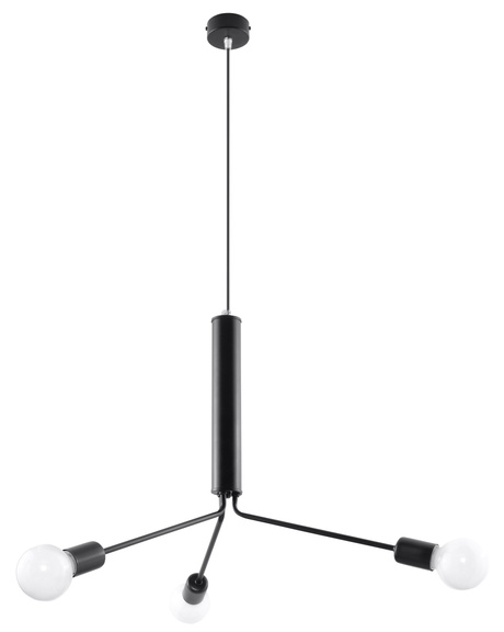 Candelabru DUOMO 3D + 3x bec LED E27 4000K rece 7.5W 650lm