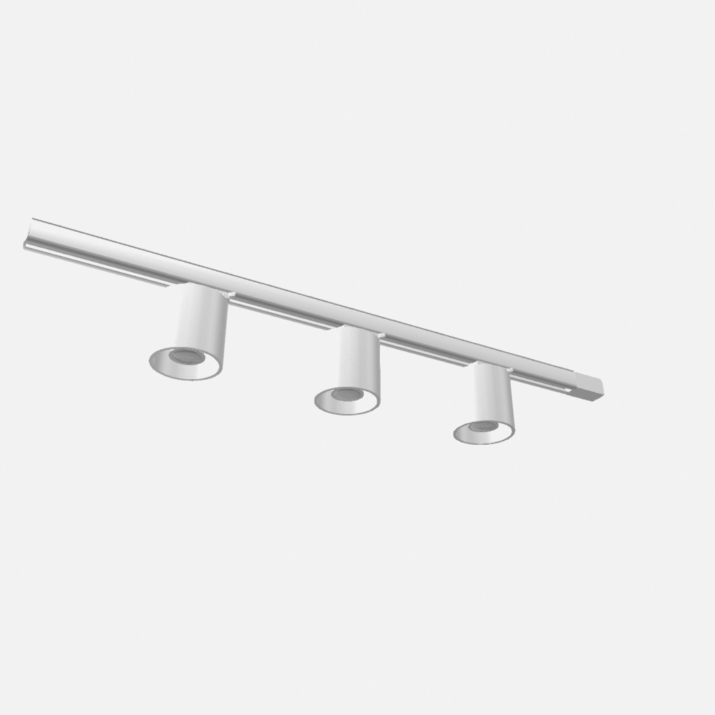 Plafonieră, 3 spoturi, sistem de șine trifazat, ORBIS