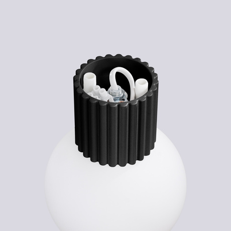 Aplica de perete HALO neagra IP44