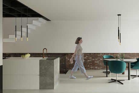 MOZAICA 3L negru / aur lampă suspendată + 3x bec LED G9 4000K rece 4,5W 530lm