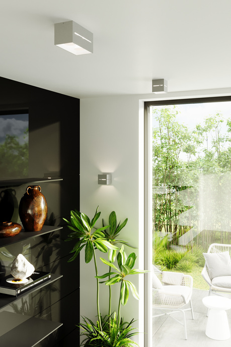 Plafonieră LOBO MAXI gri + 2x bec LED G9 4000K Cold 4.5W 530lm