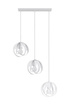 TULOS 3L lampă suspendată albă + 3x bec LED E27 3000K Warm 7.5W 620lm
